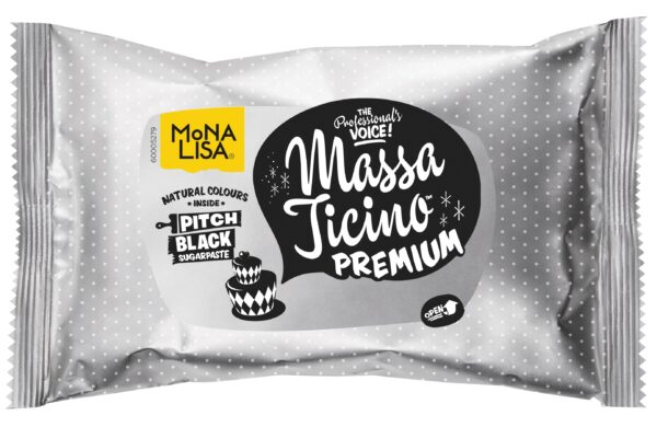 Pitch Black - 1Kg - Massa Ticino™ Tropic Fondant | Cake Store