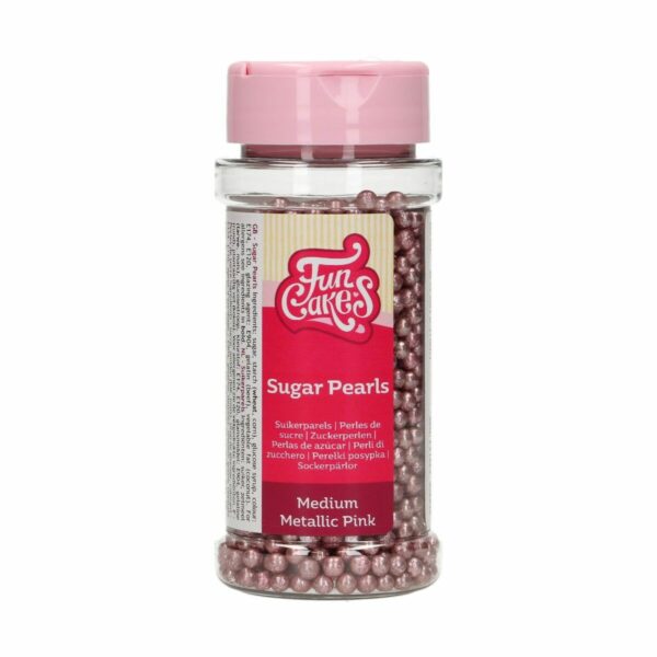 Zuckerperlen, Metallic Pink - FunCakes