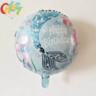 Folienballon "Happy Birthday" Meerjungfrau