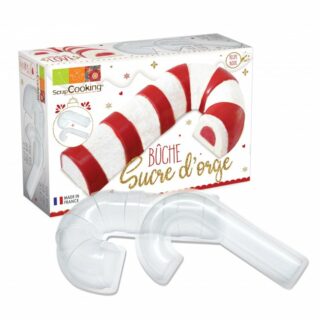 Mould & Insert, Yule Log Candy Cane - Scrapcooking