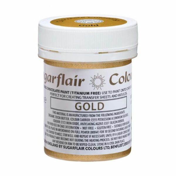 Gold, Schokoladenfarbe - Sugarflair