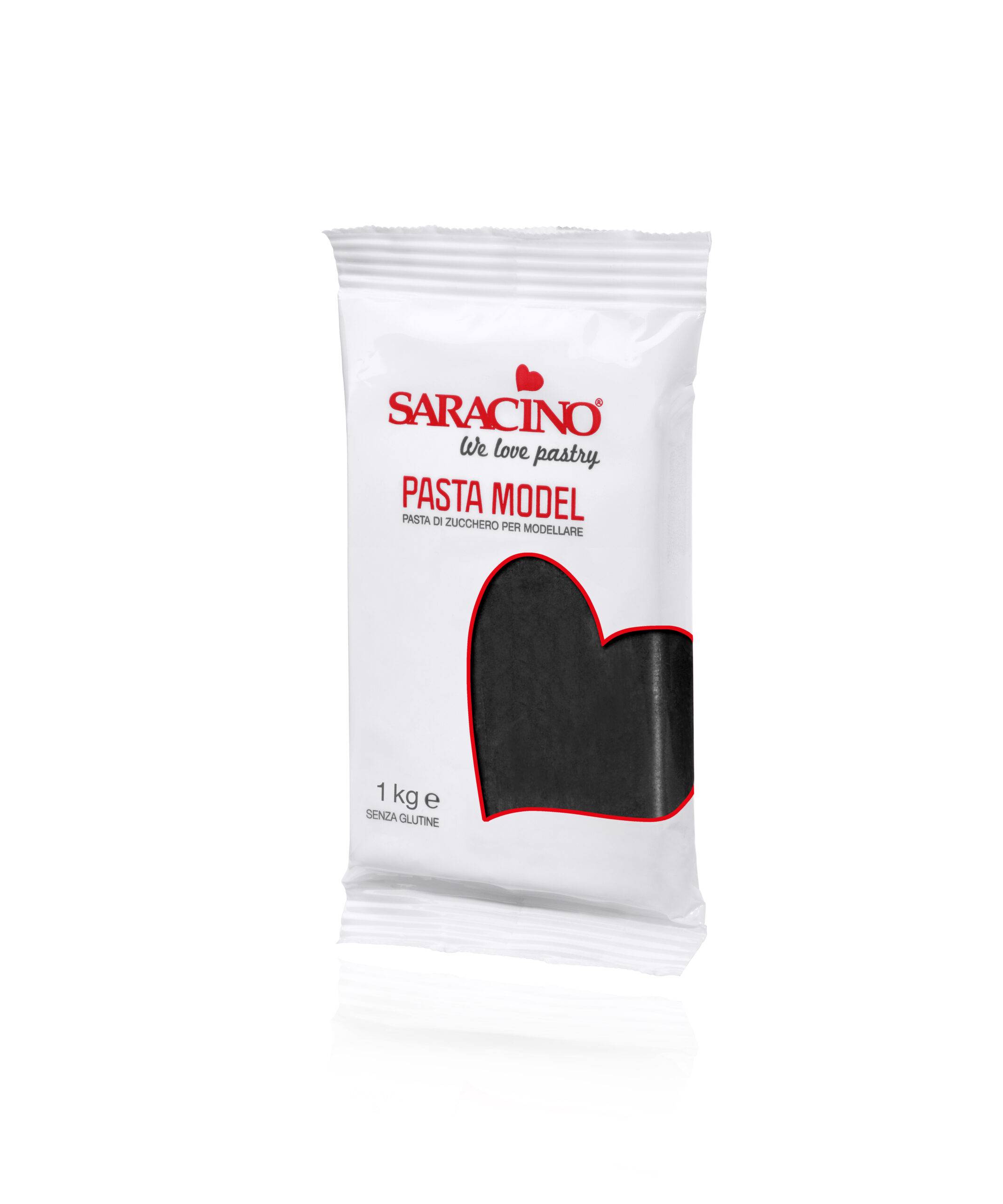 Schwarz, 1Kg Modellierpaste – Saracino