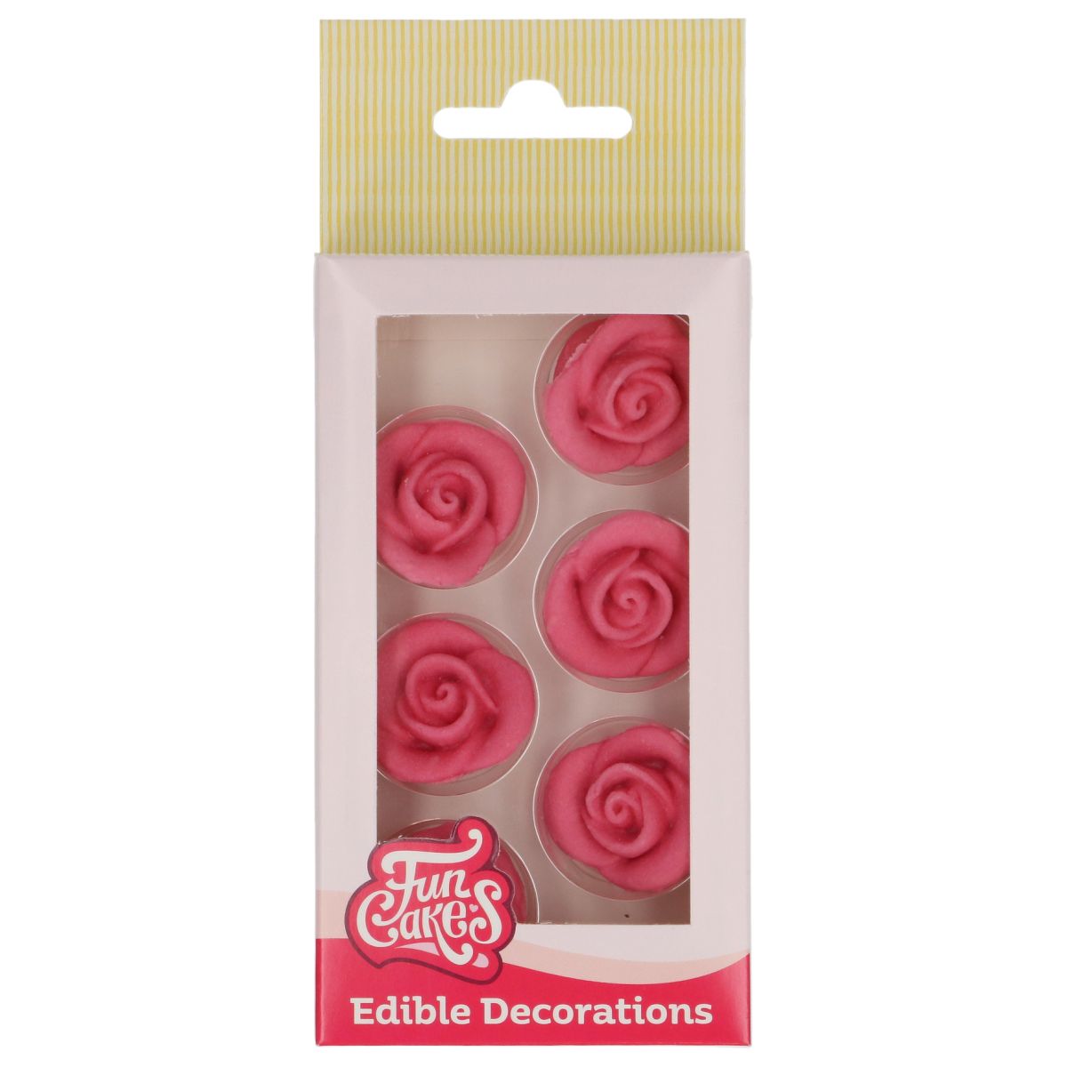 FunCakes Fondant Rosen pink 6er Set